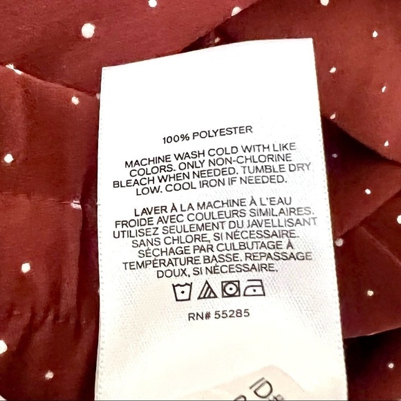 EXPRESS High Waisted Polka Dot Ruffle Sash Tie Ankle Pant womens size S - Picture 11 of 11